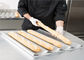 Ustensiles de cuisson RK China Foodservice NSF Plateau de cuisson pour baguette en aluminium à 5 fentes Moule à pain français émaillé