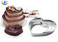 RK Bakeware China Foodservice NSF Moule de cuisson de gâteau en forme de coeur, Anneaux de gâteau de mousse de moulage de coeur d'acier inoxydable