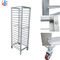 Les plateaux de RK Bakeware China-32 doublent le support Oven Rack Baking Tray Trolley/304 de cuisson de chariot à pain d'acier inoxydable
