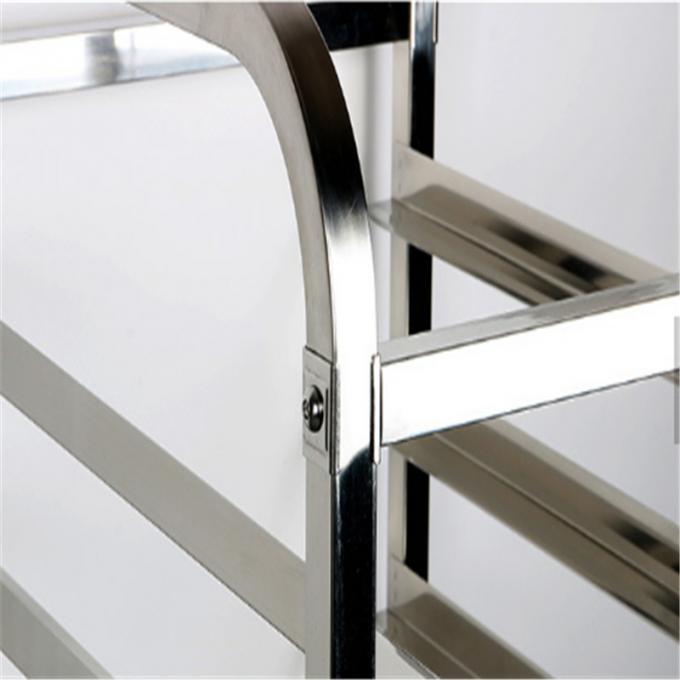 High Standard Stainless Steel Knocked-Down Baking Tray Rack Trolley
