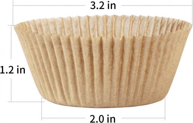 Revêtement de cuisson de papier naturel de petit gâteau de revêtement de petit pain de revêtement de tasse de norme de Rk Bakeware Chine pour la ligne automatique