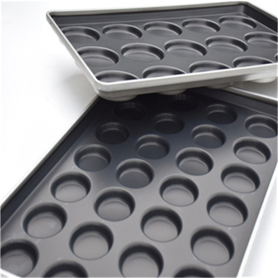 RK Bakeware China Foodservice 2,5 pouces Mini Hamburger Bun Tray antiadhésif