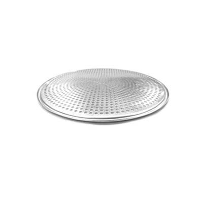 Plateau à pizza rond en aluminium perforé de 16 pouces plateau à pizza perforé plateau de cuisson pour boulangerie ou bar ou restaurant