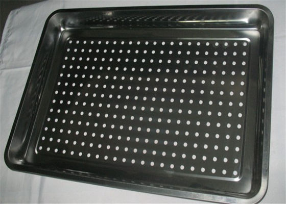Le plateau adapté aux besoins du client de cuisson de pizza de taille avec des trous pour gardent au sec/contenant la nourriture