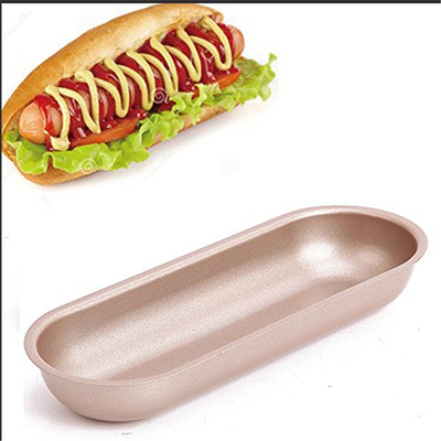 Ustensiles de cuisson RK China Foodservice NSF Poêle antiadhésive en forme de hot-dog en aluminium