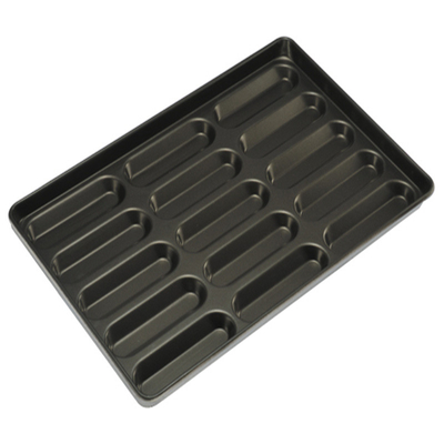 RK Bakeware China Foodservice NSF 4 pouces 4,5 pouces 6 pouces Hot Dog Bun Pan Hotdog Pain Moule