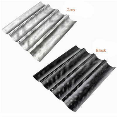 Ustensiles de cuisson RK China Foodservice NSF Moules perforés à 3 emplacements Baguette Plateau de cuisson Moule à pain français