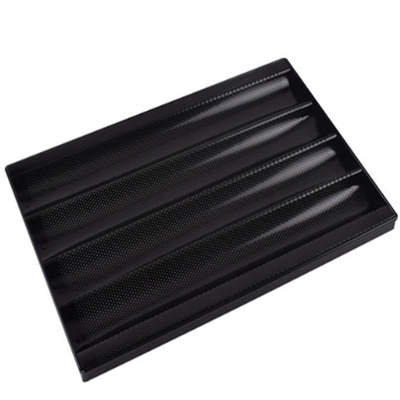 RK Ustensiles de Cuisson Chine Foodservice NSF Antiadhésif 5 Flûte Perforé En Aluminium Français Baguette Plateau À Pain