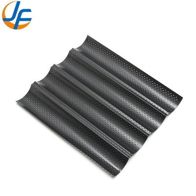 Rk Ustensiles de Cuisson China-49053 5 Pain Antiadhésif 600*400 Plateau à Baguette Uni-Lock en Aluminium / Moule à Pain Français