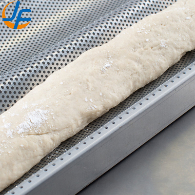 Rk Ustensiles de Cuisson China-49053 5 Pain Antiadhésif 600*400 Plateau à Baguette Uni-Lock en Aluminium / Moule à Pain Français