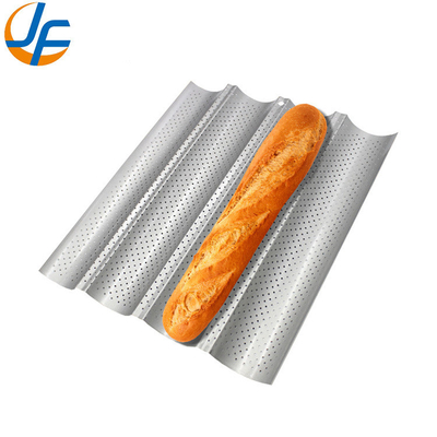 Rk Ustensiles de Cuisson China-49053 5 Pain Antiadhésif 600*400 Plateau à Baguette Uni-Lock en Aluminium / Moule à Pain Français
