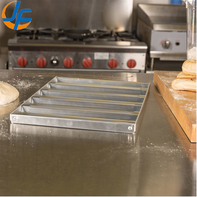Rk Ustensiles de Cuisson China-49053 5 Pain Antiadhésif 600*400 Plateau à Baguette Uni-Lock en Aluminium / Moule à Pain Français