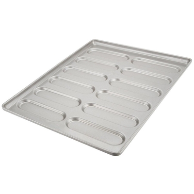 Ustensiles de cuisson Rk Chine- Vitrage 41058 Acier aluminisé Hoagie Bun Pan Hotdog Pan Tray