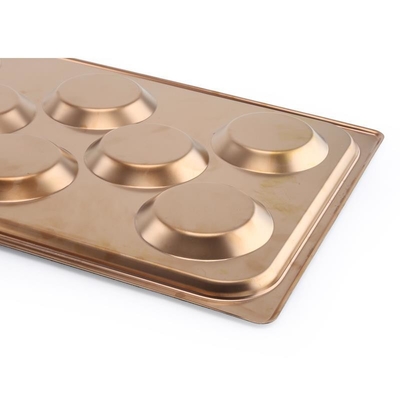Ustensiles de cuisson Rk China-GN1/1 530X325 Plateau de cuisson des œufs en aluminium antiadhésif
