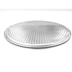 Moule à pizza rond perforé de 11 pouces avec trous plaque de cuisson en aluminium plateau à pizza bandejas para panaderia