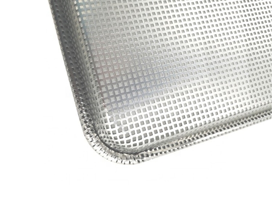 Plaque de cuisson commerciale entièrement perforée plaque de cuisson plaque de cuisson en tôle perforée plaque à pain en aluminium plaque de tôle perforée