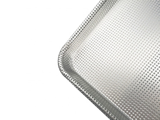Plaque de cuisson commerciale entièrement perforée plaque de cuisson plaque de cuisson en tôle perforée plaque à pain en aluminium plaque de tôle perforée
