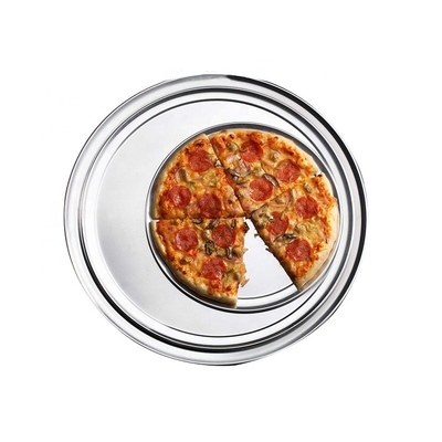 Plateau à pizza rond en aluminium de 9 pouces accessoire de pizza poêle à pizza en métal