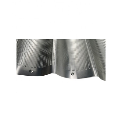 Moule à pain français en aluminium à 4 fentes plaque à pâtisserie baguette pour bar ou boulangerie ou restaurant
