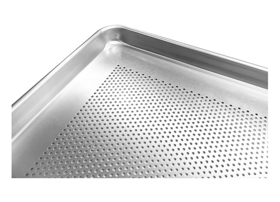 18 '' * 13 '' * 1 '' 1.2mm fond perforé cuisson plateau à pain burger ou hamburger ou hot-dog pain moule à pain en aluminium moule