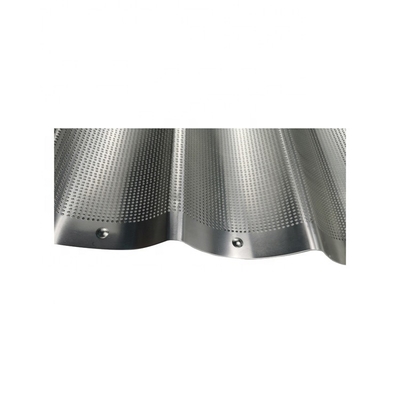 Moule à pain français en aluminium à 5 fentes plaque de cuisson à baguette antiadhésive pour bar ou boulangerie ou restaurant