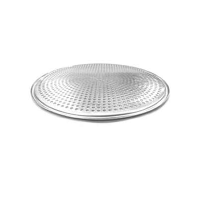 Plateau à pizza rond en aluminium perforé de 17 pouces plateau à pizza perforé plateau de cuisson pour boulangerie ou restaurant ou bar