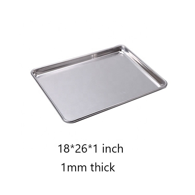 26*18 pouces 1mm d'épaisseur rectangle fil-dans-le-jante plateau en alliage d'aluminium plateau de cuisson fil-dans-le-jante four plateau plat en métal plaque de cuisson