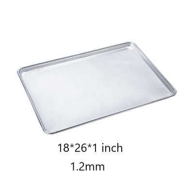 Plateau en métal perforé de 26 x 18 pouces 1,2 mm plaque de cuisson plate perforée tôle d'aluminium perforée plateau de feuille de fil dans le bord