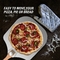 Pelle à pizza en aluminium de 12 pouces avec poignée pliante et jeu de coupe-roue à pizza de 10 cm