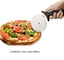 Coupeur de roue de pizza de l'acier inoxydable 430 de 10cm avec le serveur en plastique rond de coupeur de poignée de pp