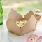 La nourriture de repas de papier d'emballage enferme dans une boîte le déjeuner jetable de conteneurs de sortie