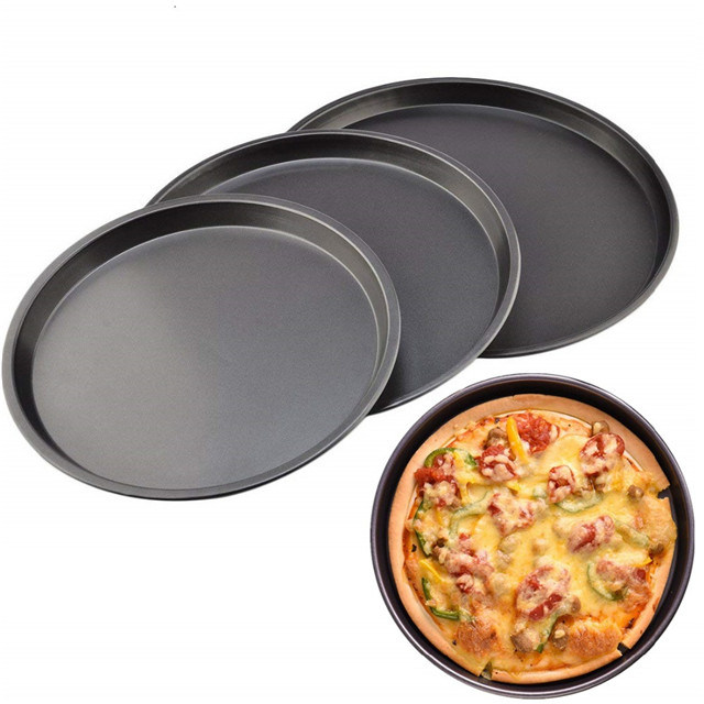 Rk Bakeware China-Derroit Style Aluminum Pizza Pans Hard Anodized Scratchproof