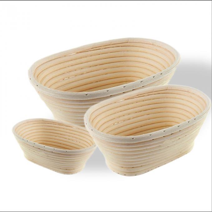 Round Handmade Natural Rattan Proofing Basket