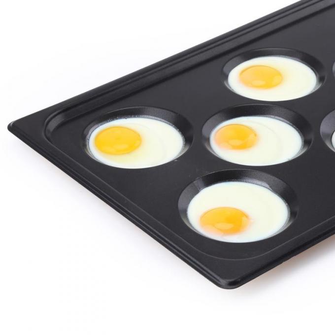 Rk Bakeware China-Gastronorm Gn 1/1 Nonstick Baking Tray 530X325mm with 8 Moulds for Eggs