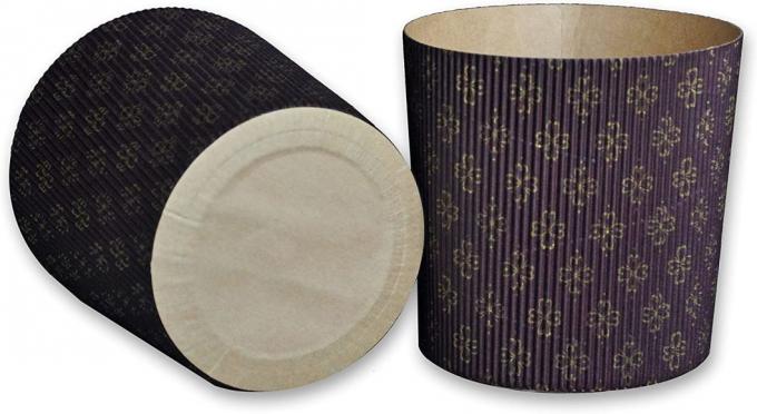 Tasse de papier de cuisson de cuisson de moule de Pan Mold Brown Disposable Paper de Panettone ondulé de Rk Bakeware Chine