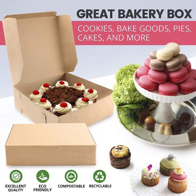 Rk Bakeware China Corrugated Paper Cake Box Cake Baking Box Kraft Cake Box Kraft Bakery Pie Box Baking in a Box